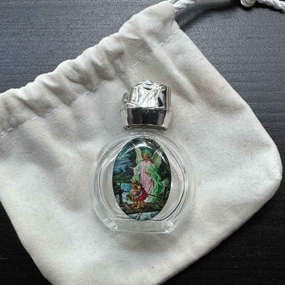 Empty Glass Lourdes Holy Water Bottle